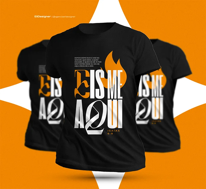 Camiseta eis me aqui